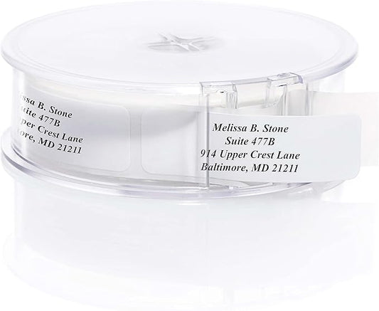 White Personalized Return Address Labels by ArtisticDirect