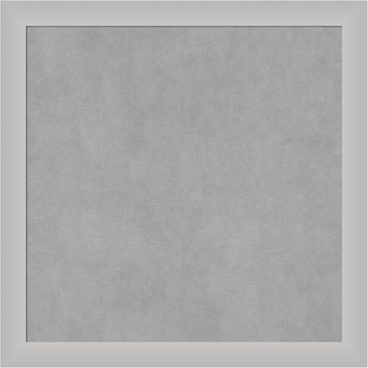Amanti Art Silver Framed Magnetic Board 23x23 Medium Vision Board by AmantiArt