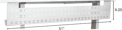 Stand Up Desk Store Under Desk Cable Management Tray Black Horizontal Computer - Image 4