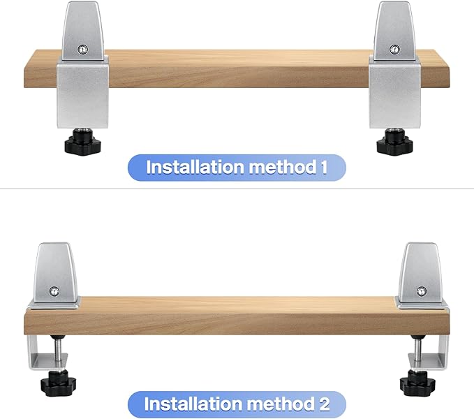 2 Packs Sneeze Guard Support, Aluminum Adjustable Partition Clamp, Acrylic Desk - Image 5