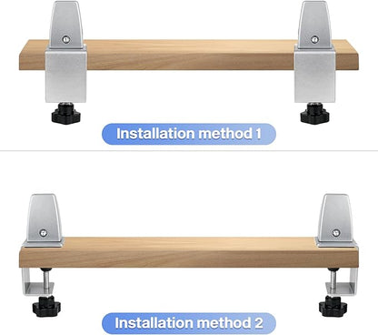 2 Packs Sneeze Guard Support, Aluminum Adjustable Partition Clamp, Acrylic Desk - Image 5