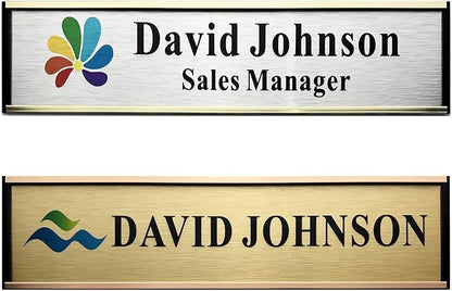 SINKAA Personalized Name Plate for Door or Wall, 2 x 8 inch Custom Office by SINKAA