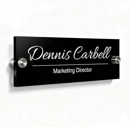 Personalized Office Wall Name Plate Sign Custom Door Name Plate Office Gifts by Unknown