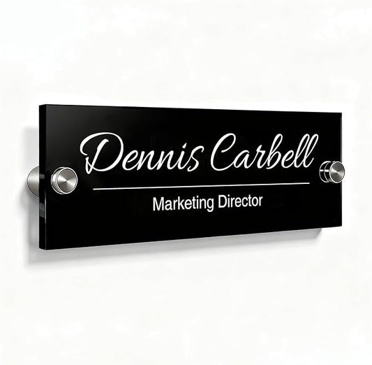 Personalized Office Wall Name Plate Sign Custom Door Name Plate Office Gifts by Unknown