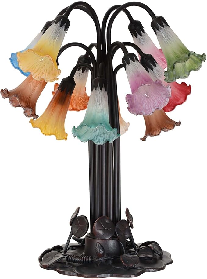 Bieye LS91S Lily Flower Blown Glass Lampshade - Image 6