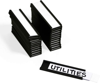 SmartSign Pack of 25 Magnetic 'C' Channel Label Holders | 0.5" x 2" by SmartSign