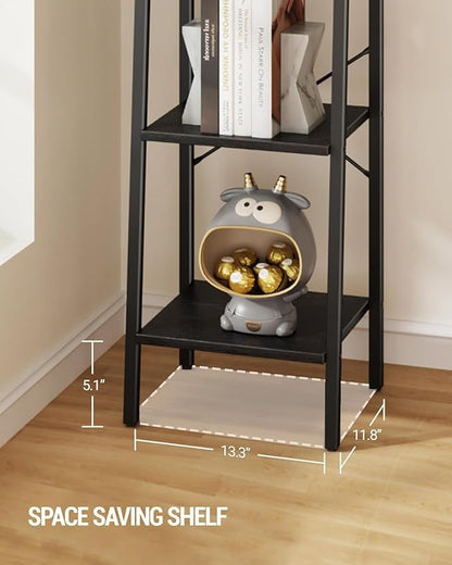 Hzuaneri Ladder Shelf, Bookshelf Bookcase, Freestanding Corner Storage Shelve - Image 7