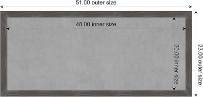 Amanti Art Grey Framed Magnetic Board 23x51 Oversize Vision Board - Image 3