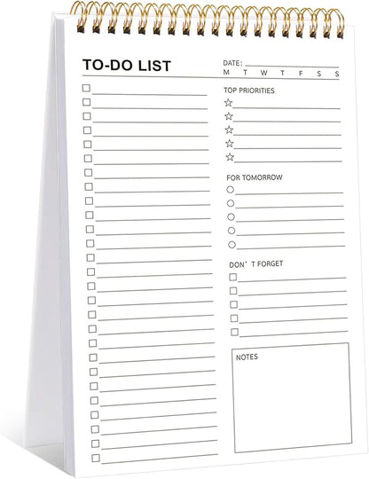 To Do List Notepad, 120 Pages 6.7x9.8" to Do List Notebook Undated Daily by Thboxes