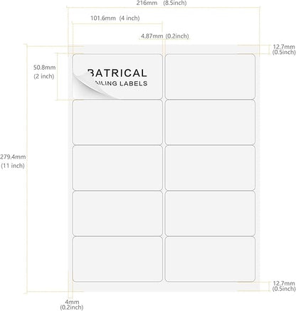2"×4" Shipping Labels 1000 Labels Sticker Paper - Image 2