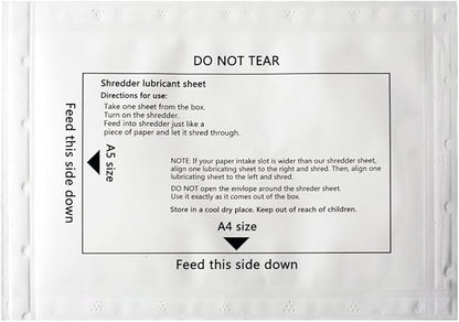 Ansoon Paper Shredder Lubricant Lubricating Sheets, Paper Shredder Oil - Image 3