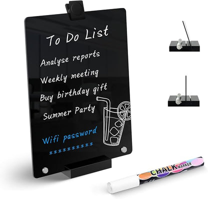 Kivsty Acrylic Black Dry Erase Board by Kivsty