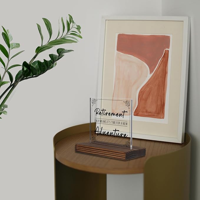 Retirement Adventure Acrylic Desk Sign - Image 5