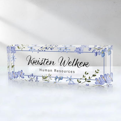 Desk Name Plate Personalized, Custom Name Plate by SalaGraphics