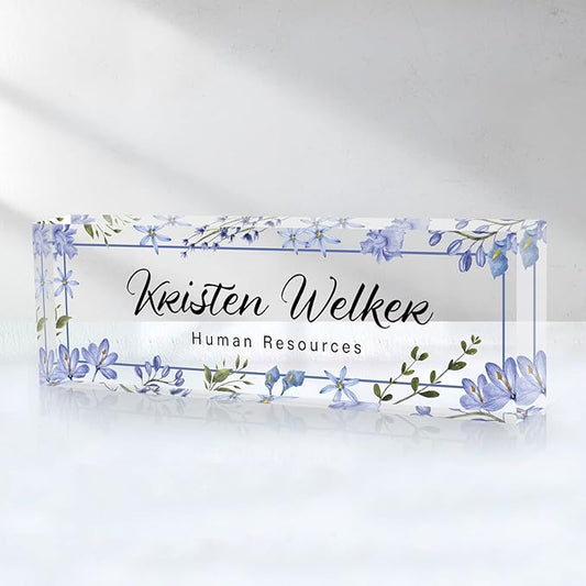 Desk Name Plate Personalized, Custom Name Plate by SalaGraphics