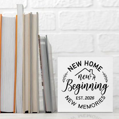 Housewarming Gifts New Home, 2026 House Warming Gifts Wood Box Sign, - Image 3