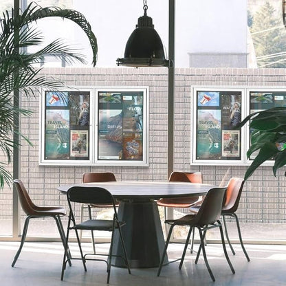 SWANCROWN Weather Resistant Enclosed Bulletin Board Felt Displays Boards Wall - Image 7