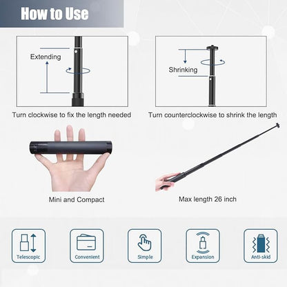 JCWINY Webcam Stand, 28 Inch Web Cam Stand - Image 7