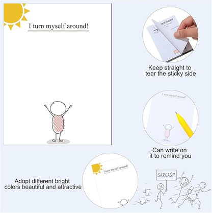 Funny Notepads with Sayings Sticky Funny Office Supplies to Do List Sarcastic - Image 3