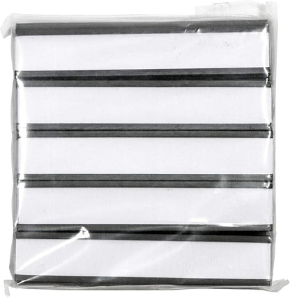 SmartSign Pack of 25 Magnetic 'C' Channel Label Holders | 0.5" x 3" - Image 7