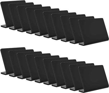 20 Pack Acrylic Mini Chalkboard Sign by AITEE