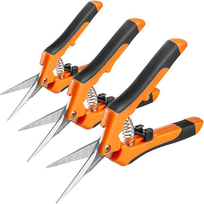 GROWNEER 3 Packs 6.5 Inch Pruning Shears Gardening Hand Pruning Snips Gardening - Image 9