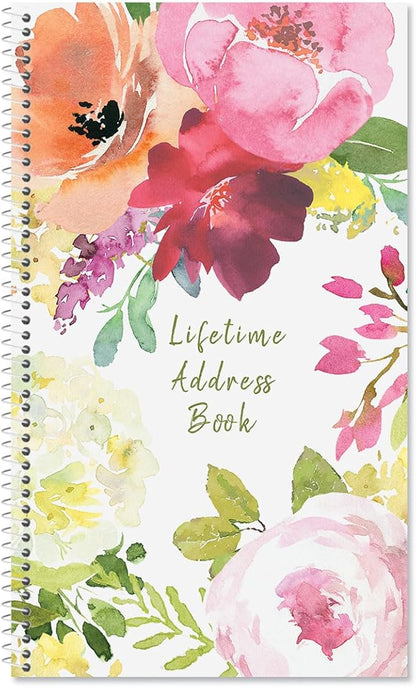 Current When Flowers Speak Address Book-94 Pages; Small 5" x 8-1/2" Size by Current