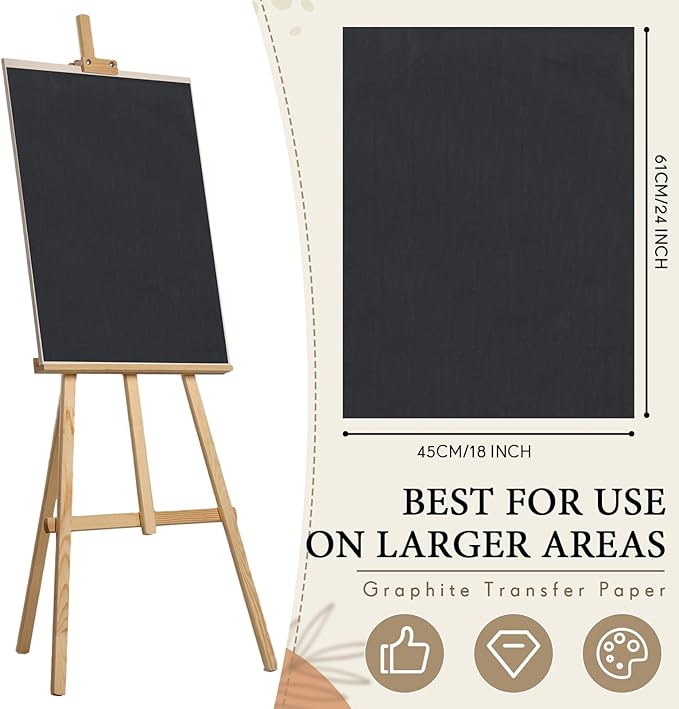 Epakh 20 Sheets 18''x 24'' Large Carbon Paper - Image 2