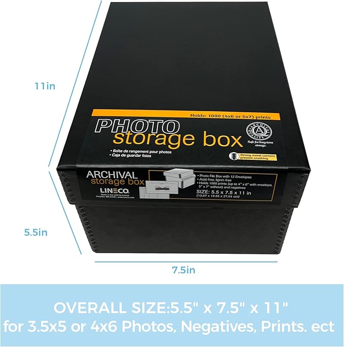 Lineco 4x6 Photo Storage Box, - Image 2