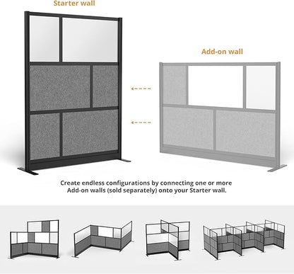 Stand Up Desk Store Expanse Modular Wall | 53'' x 70'' Wall | Expandable - Image 2