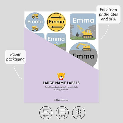 Large Name Labels for Kids - Image 3