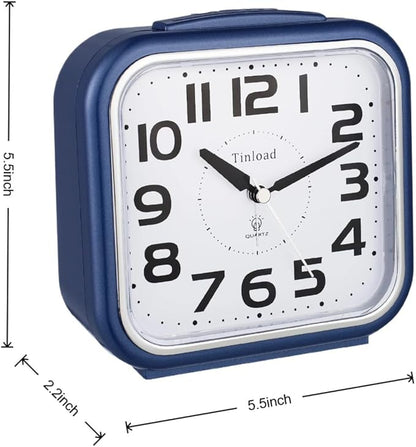 Tinload 5.5" Large Analog Alarm Clock Silent Non Ticking, Gentle Wake, Beep - Image 7