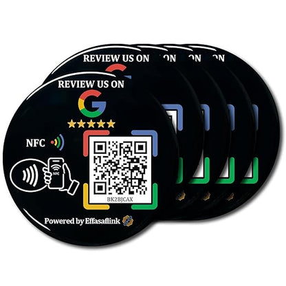 Epoxy Sticky Card with NFC Chip & QR Code by Effasaflink