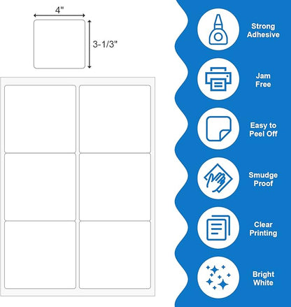 BESTEASY 3 1/3" x 4" Labels Shipping Labels - Image 2