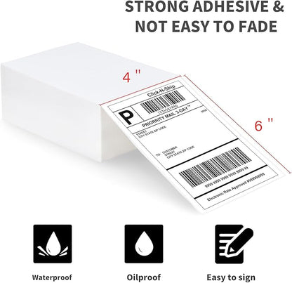 L LIKED 1000 4x6 Thermal Shipping Labels Fanfold, Direct Thermal Printer Labels - Image 2