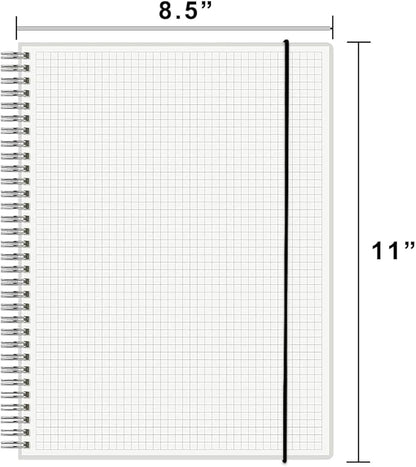 120 GSM Thick Paper Graph Spiral Notebooks 8.5" × 11" - Image 6