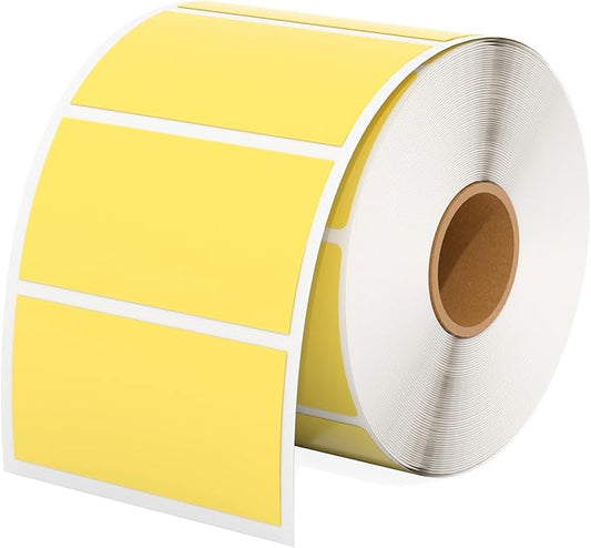 MUNBYN 2.25"x1.25" Thermal Sticker Labels, 1000 Sheets/Roll by MUNBYN