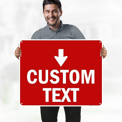 Custom Arrow, Custom Directional Sign, Down Arrow, 24x30 Inches, 55 mil thick - Image 2