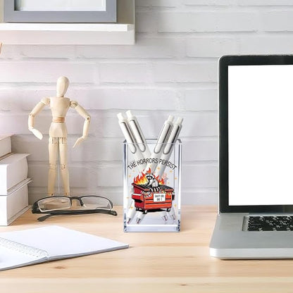 Vgrti The Horrors Persist But So Do I Acrylic Cosmetic Pencil Pen Holder Cup - Image 4