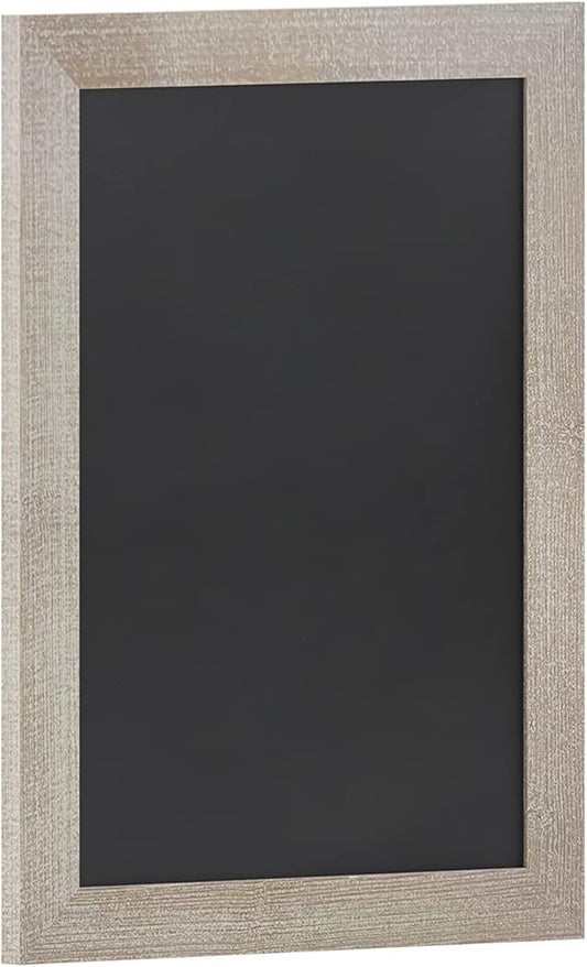 HBCY Creations 18" X 24" Weathered Lightwash Solid Wood Frame Wall Chalkboard by HBCYCreations