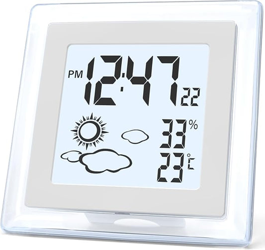 VOILEIPAGI Small Clock Digital Battery Operated Alarm Clock by VOILEIPAGI