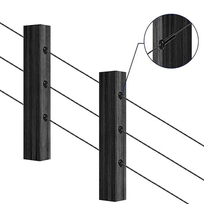 RiaYer 50 Pack 30 Degree Angle Protective Sleeves, T316 Marine Grade Cable - Image 5