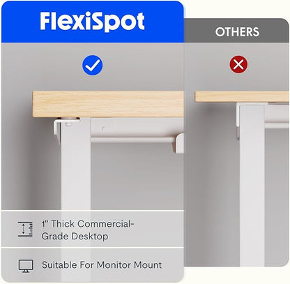 FLEXISPOT 63 x 47 Inch 3-Leg L Shaped Standing Desk, Electric Height Adjustable - Image 5