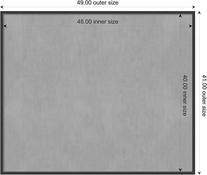 Amanti Art Black Framed Magnetic Board 41x49 Oversize Vision Board - Image 4
