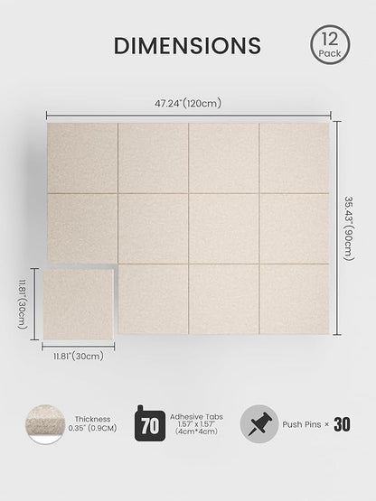 Bumusty Large Cork Board 47"x35" Alternative - Image 2
