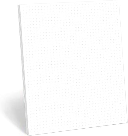 321Done Dot Grid Notepad – Dotted Graph Paper, Letter Size Large – Made in USA by 321Done