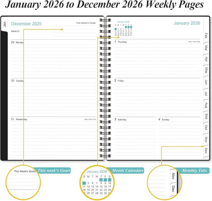 2026 Planner - Planner 2026 from January 2026 - December 2026, Weekly & Monthly - Image 3