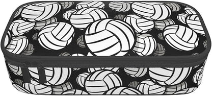 HKHEHOP Volleyball Ball Pattern Pencil Case Big Capacity Storage Pencil Pouch - Image 9
