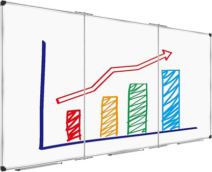 XBoard Magnetic Whiteboard 96 x 48 Inch, Giant Foldable Dry Erase White Board by XBoard