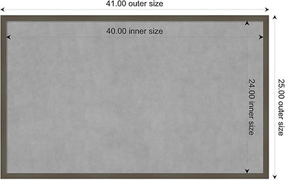 Amanti Art Grey Framed Magnetic Board 25x41 Large Vision Board - Image 4
